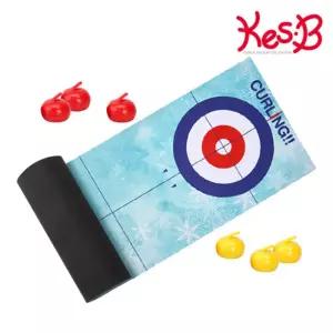 유아 집중력 놀이 보드게임 컬링스핀 스톤6+매트세트 체육시간 스포츠 교구 활동 운동
