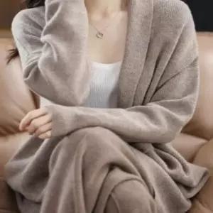 [다잇템] 여성 오픈 빅사이즈 숄카라 비스코스 카디건24682197588872