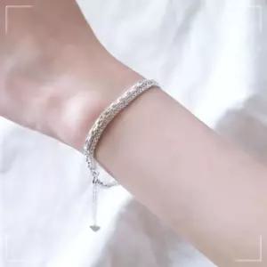체인 볼 얇은 팔찌 레이어드 베이직 하트 Silver NW7011A5