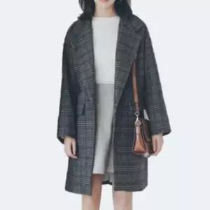 [다잇템] 여성 격자 헤링본 빅사이즈 FW 일상 패턴 숏자켓24697011588872