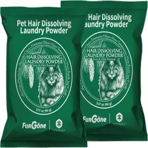 FurGone by Seedshub 2 Sachets 세탁용 애완동물 털 냄새 및 얼룩 제거제 96.7 모발 용해 의류용 분말 세제