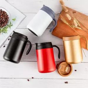 키와이  보온보냉 볼륨 스텐 머그 텀블러 500ml