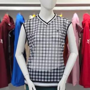 루이까스텔 SS 여성 체크 메쉬 조끼 베스트 7LOTS471