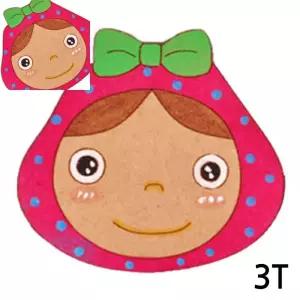 팔 리본 소녀 3T 10개입 연결구멍 없음X 체험용 우드아트 나무판모형만들기 피규어 나무조립장난감
