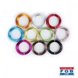 (힘찬)포비 와이어 공예 칼라철사 두께 2.0mm x 16M 5개입 색철사 용철사 컬러 용품 준비물