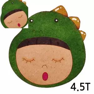 팔 공룡 소녀 4.5T 10개입 연결구멍 없음X 체험용 우드아트 어린이장난감 나무판조립장난감 만들기재료