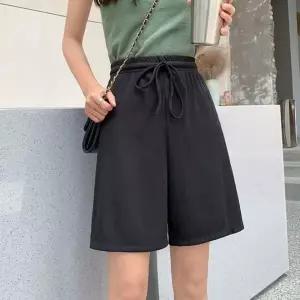 [하프클럽/]여성용 데일리 와이드 팬츠 편안한 핫팬츠 바캉스 반바지