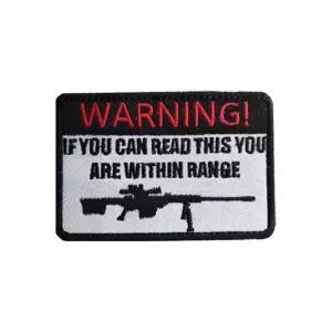 찍찍이 밀리터리 패치 와펜 WARNING vkL3+2EcU