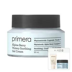 프리메라 알파인 베리 워터리 수딩 젤 크림 50ml, 1개+증정(페이셜마일드필링 30ml, 1개+알파인 베리 워터리 크림 15ml, 1개)