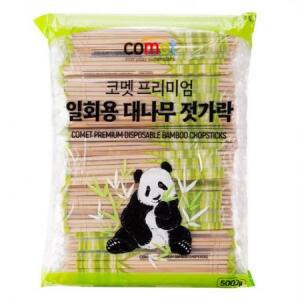 코멧 프리미엄 일회용 대나무 젓가락 500p × 1개