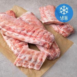 국제식품 스페인산 돈등갈비 구이용 원물 (냉동) 1kg × 3입