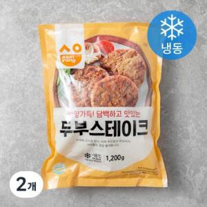 삼양 두부 스테이크 (냉동) 1200g, 2개 one option