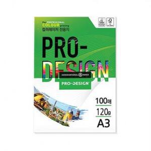 삼은파트너스 칼라레이저전용지 ProDesign 120g A3 × 100매