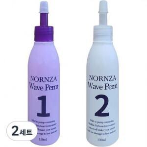 노른자 웨이브펌 파마약 1제 150ml + 2제 × 2세트