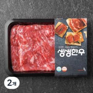 생생한우 1등급 양지 덩어리 국거리용 (냉장) 300g × 2개
