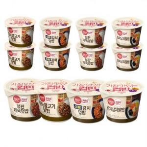햇반컵반 철판제육덮밥 256g 3p + 스팸김치덮밥 251g 직화불고기덮밥 258g 김치