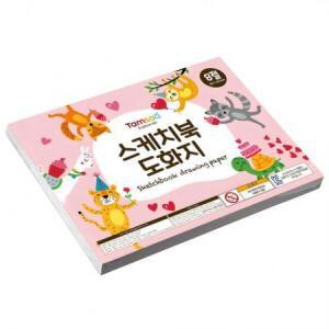탐사 스케치북 도화지 130g 8절, 125매 one option