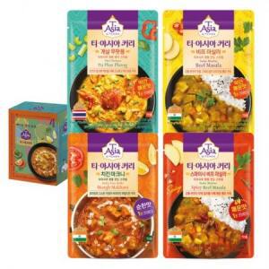 티아시아키친 치킨 마크니 커리 170g + 게살 푸팟퐁 비프 마살라 스파이시 세