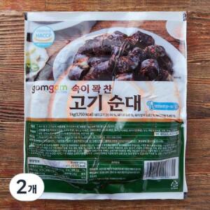 곰곰 속이 꽉 찬 고기 순대, 1kg, 2개 one option