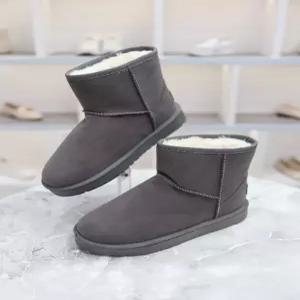 퍼안감 스웨이드 캐주얼 숏 앵클 부츠 3cm BLMD500217GN