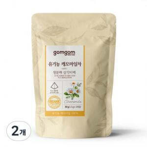 곰곰 유기농 캐모마일차 생분해 삼각티백, 1.5g, 20개입, 2개 one option