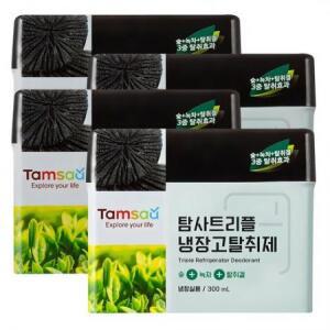 탐사 트리플 냉장고 탈취제 대용량, 300ml, 4개 one option