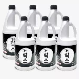 대성 화장실 청소 표백 락스 2L 6개