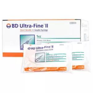 BD 주사기 인슐린주사기 INSULIN SYRINGE 100개/팩 328818 1.0CC