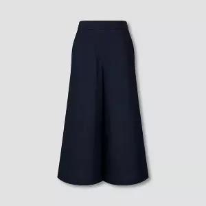 JAJU 여 리넨 블렌디드 큐롯 팬츠 J125201118056