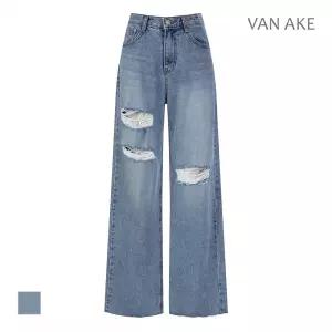 [반에이크] 트임 와이드 데님팬츠_VB45DLQ306T