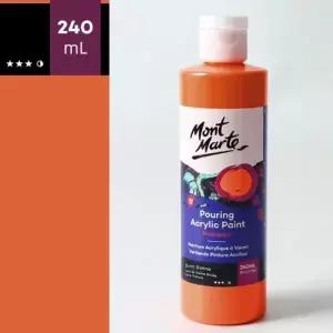 [에이치플러스몰]Mont Marte 몽마르트 아크릴물감 Burnt Sienna 240ml 1개 (1개 묶음) 예술