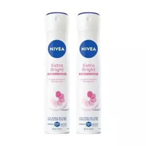 니베아 데오드란트 스프레이 엑스트라 브라이트 200ml 2개