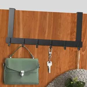 6구 JZM524B9 도어 후크 39x18cm 블랙 긴도어행거