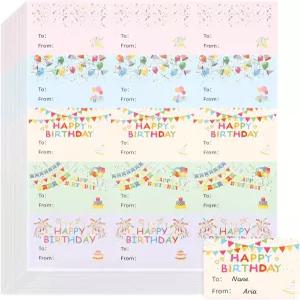 생일 축하 선물 태그 스티커 PCS 150장 이름 라벨 박스 카드 봉투 포장용