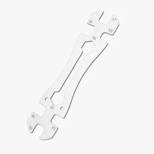 Vaaseee 유니버설 씬 허브 콘 렌치 0.1인치/2.5mm 초박형 오픈 엔드 Ni-Cr 도금 플랫 스틸 슬림 스패너