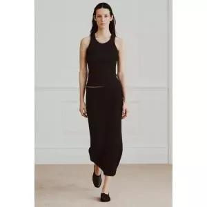 ZARA 러스틱 립 스커트 - 먹색 423915