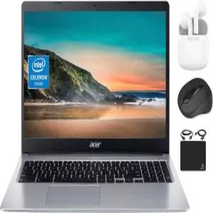 Acer 크롬북 2023 플래그십 노트북 컴퓨터 씬 라이트 15.6인치 HD 디스플레이 듀얼 코어 인텔 셀러론 N4020