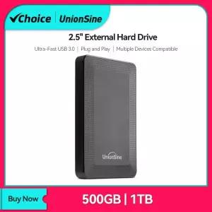 UnionSine 2.5 HDD 휴대용 외장형 하드 드라이브 500gb1tb 메모리 게임데스크탑노트북PS4용 고속 플래시 디