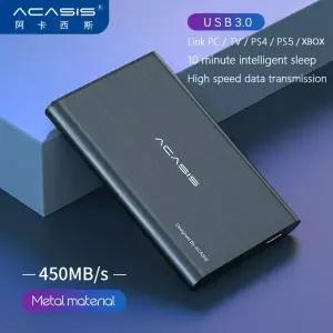 ACASIS 슈퍼 외장 하드 드라이브 디스크 HDD 스토리지 PC 맥 태블릿 Xbox PS4TV 박스용 4 컬러 2TB 1TB USB