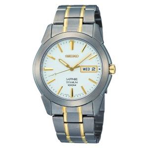 [SEIKO] 세이코 티타늄 아날로그 쿼츠 시계 사파이어 크리스탈 SGG733P1