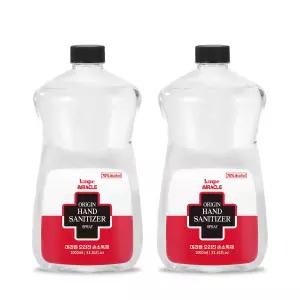 미라클 오리진 손소독제 리필 액상타입 1000mL x2