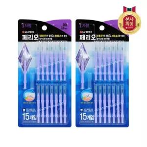 페리오 치간칫솔 I자형 SS 15개입 x 2개