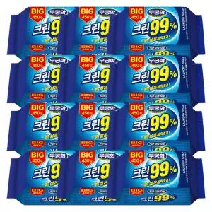 무궁화 BIG 크린99% 세탁비누 450g X 12개