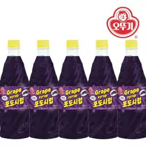 오뚜기 포도향 슬러시시럽 1kg X 5개 슬러쉬 원액 음료