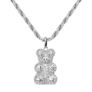마씨에르 [정가 164 000원]silver925 올 큐빅 하리보 목걸이