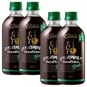 롯데 칸타타 콘트라베이스 디카페인 블랙 500mlx 24PET