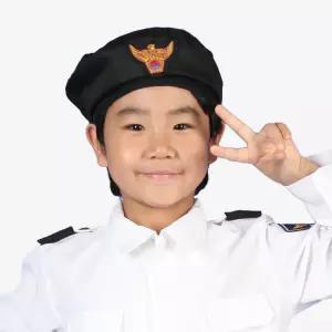 CA40 아동경찰모자 베레모 역할놀이 직업체험 할로윈