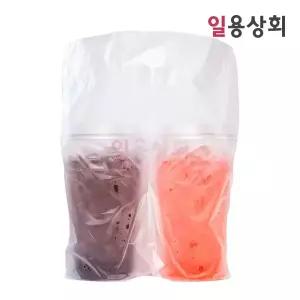 대용량 비닐 캐리어 DB 2구 100매 테이크아웃 음료캐리어