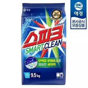 [애경] 스파크 세탁세제 리필 9.5kg x1개 (가루세제)