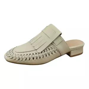 [세라] (3color) 굽 3cm 고무창  소가죽 컴포트  여성  세미  단화  로퍼 블로퍼 뮬 c24m502